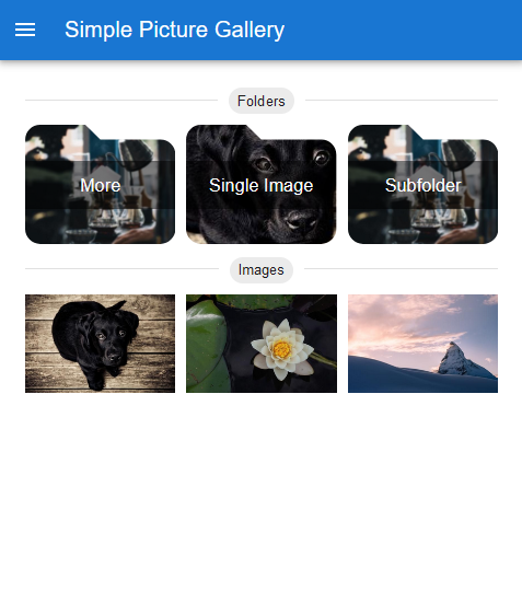 Simple Picture Gallery mobile